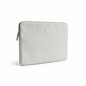 TUMI White Saffiano Laptop Sleeve Case 13”/14” Slim Travel Work Chic GUC